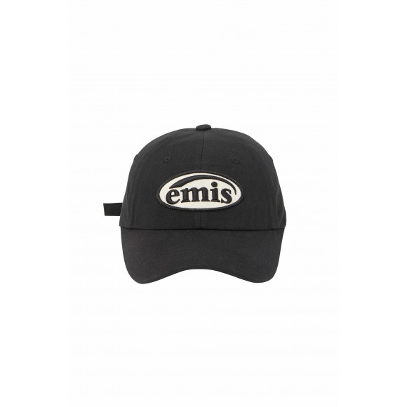 韓國 EMIS -TONE ON TONE WAPPEN BALL CAP-BLACK