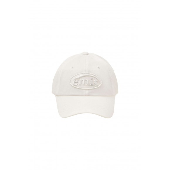 韓國 EMIS -TONE ON TONE WAPPEN BALL CAP-WHITE