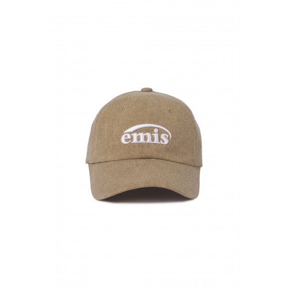 韓國 EMIS -NEW LOGO PIGMENT BALL CAP-BROWN