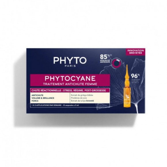 PHYTO PHYTOCYANE 植萃防脫育髮安瓶精華 (突發性脫髮) 12x5ml